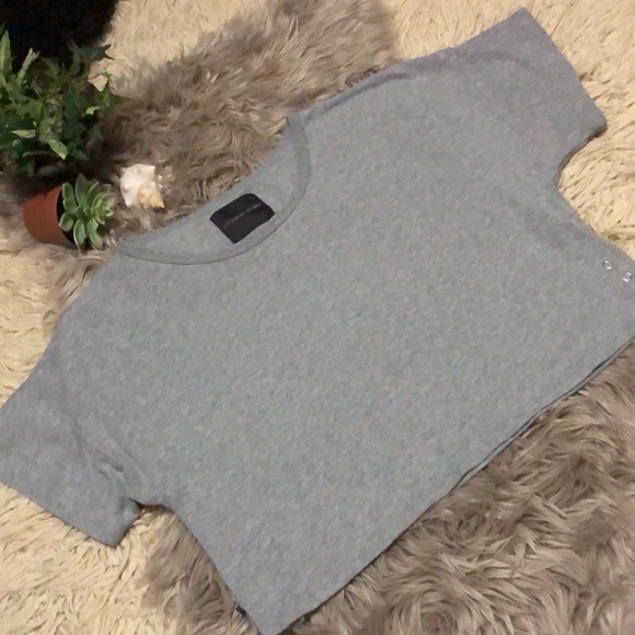 Victoria’s Secret Crop Lounge Top-Sz M/Oversized Fit-Gray-Cotton Blend-EUC - Picture 10 of 16